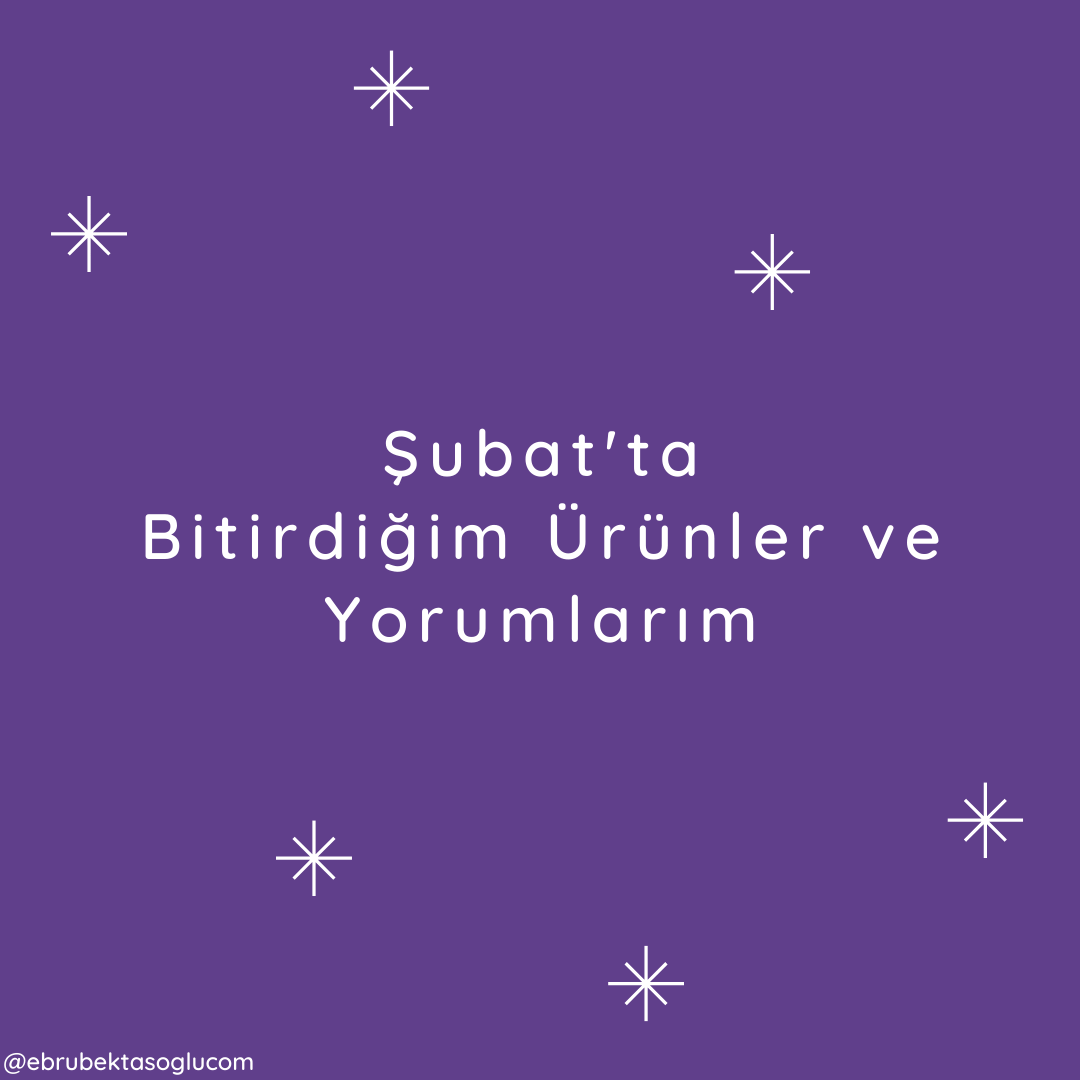 şubat ayında bitirdiklerim