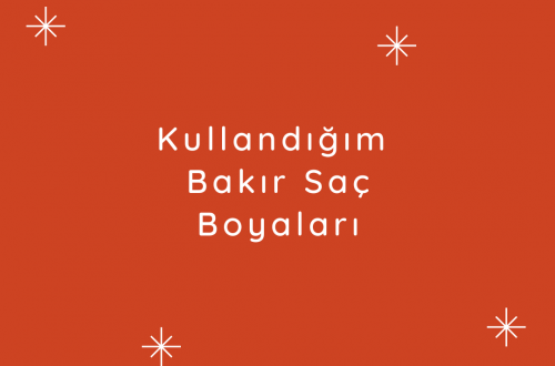 bakır saç boyaları