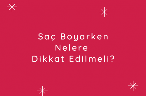 saç boyama