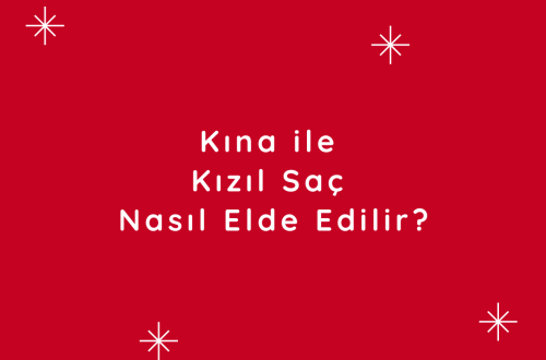 kınayla kızıl saç