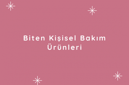 bakım ürünleri